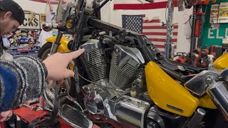 Honda VTX1300 Service! Oil, Filter, Plugs, Differential Fluid Change Etc.