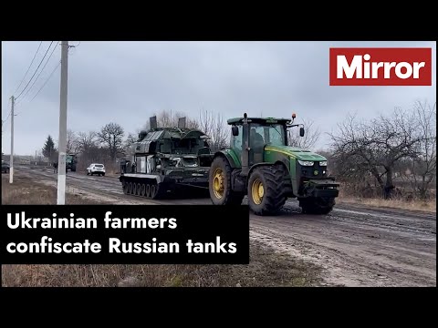, title : 'Ukrainian farmers confiscate Russian tanks'