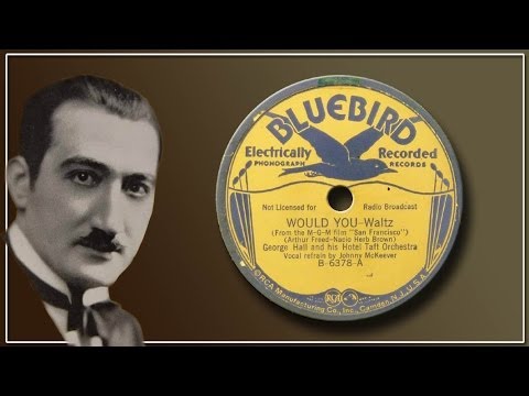 George Hall, Hotel Taft Orch - Would You? (1936)