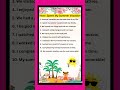 10 Lines Essay On How I Spent My Summer Vacation Essay On Summer Vacation Essay On Summer Holidays L