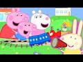 Peppa Pig Meets Mini Miss Rabbit At The Tiny Land Peppa Pig Official Family Kids Cartoon