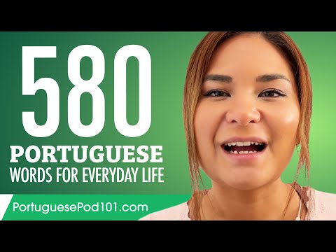 580 Portuguese Words for Everyday Life - Basic Vocabulary #29