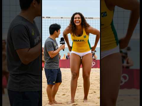 Before the Semi Final She Was Confident (Tallest Female Volleyball Player!) #tallwoman #volleyball
