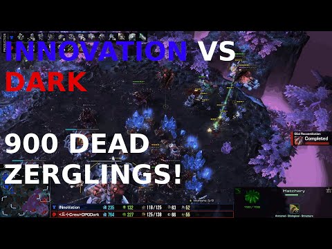 INNOVATION VS DARK - 900 DEAD ZERGLINGS! - TvZ - Starcraft 2