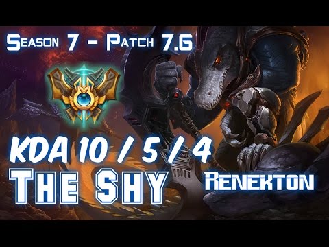 The Shy RENEKTON vs FIORA Top - Patch 7.6 KR Ranked