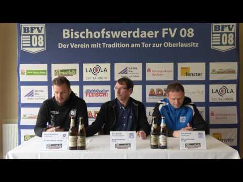 Pressekonferenz 25. Spieltag I Bischofswerdaer FV 08 - FC Inter Leipzig 3:1