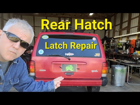 Rear Hatch Latch Repair Jeep Cherokee XJ #jeepxj