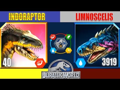 INDORAPTOR vs LIMNOSCELIS (OPEN PACK) | JURASSIC WORLD THE GAME