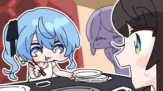 まるで食事RTA【手描き】【星街すいせい/大空スバル/ホロライブ】