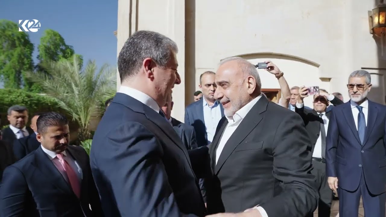 ڤیدیۆ | کۆبوونەوەی سەرۆکوەزیران مەسرور بارزانی لەگەڵ عادل عەبدول مەهدی