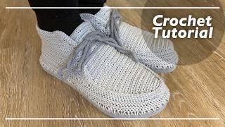 Make Shoes That Don't Look Homemade: Walk The Line Chukka Boots (Thread Crochet) Tutorial