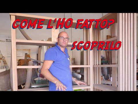 Bookcase made entirely of solid wood, fully finished