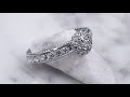 video - Vintage Cluster Engagement Ring