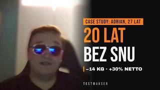 Nie spał porządnie od dziecka. Słabe hormony i −14 kg w niecałe 3 miesiące