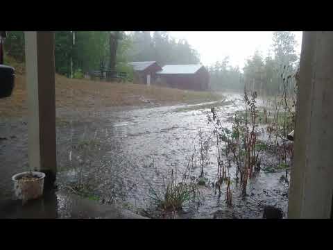 Ösregn utanför dörren