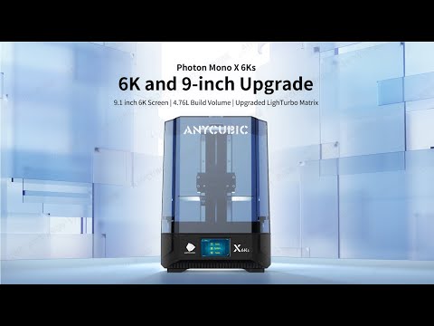 Anycubic Photon Mono X 6Ks| 9.1 inch 6K Screen × 4.76L Printing Volume x Upgraded LightTurbo matrix