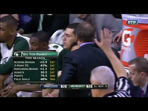 Denzel Valentine 2015-2016 Season Makes - Michigan St. - NCAA