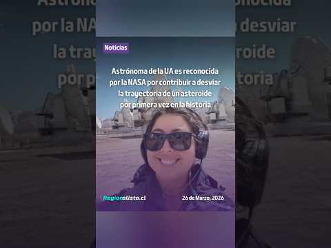 Astrónoma de la UA es reconocida por la NASA por contribuir a desviar la trayectoria de un asteroide