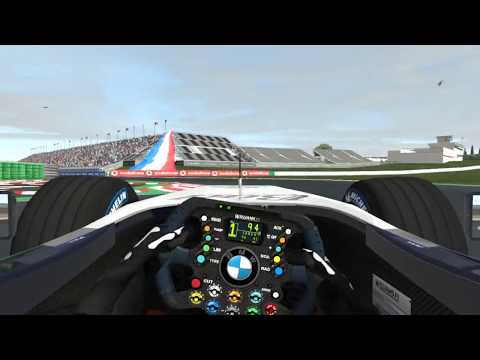 rFactor 2 Williams FW26 2004 Tests Magny Cours