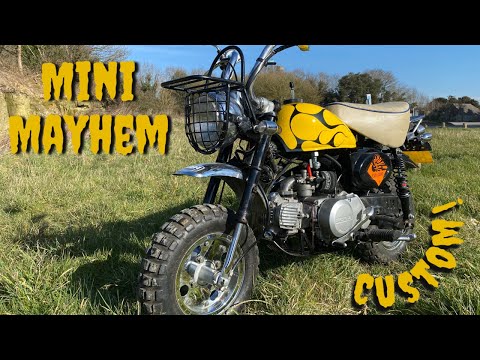 Honda Monkey z50 Replica. Walkaround, Cold Start and Ride! 