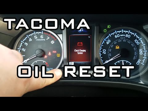 How to Reset Oil Maintenance Required Light Toyota Tacoma 2016 2020
