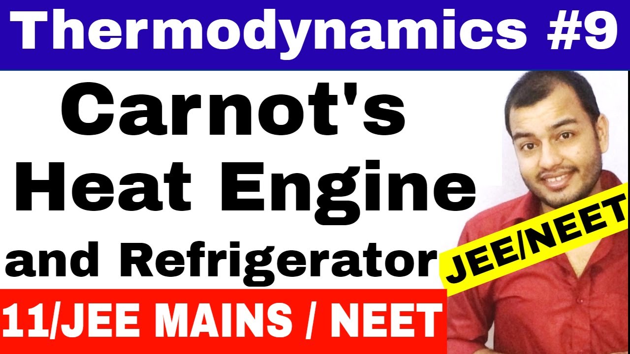 Thermodynamics 09 || Carnot's Heat Engine : Working , Graph and Refrigerator JEE MAINS /NEET