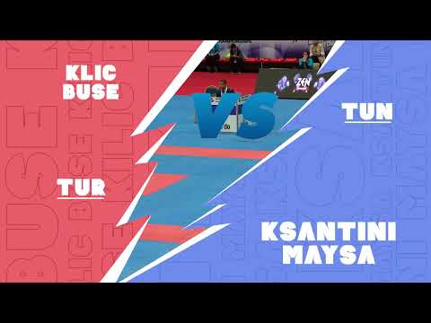 2022 Konya // Final of Cadet Kumite Female -54 kg: KILIC BUSE (TUR) vs KSANTINI MAYSA (TUN)