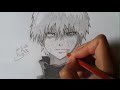 Drawing Kaneki Ken from Tokyo Ghoul (pencil) 東 ...