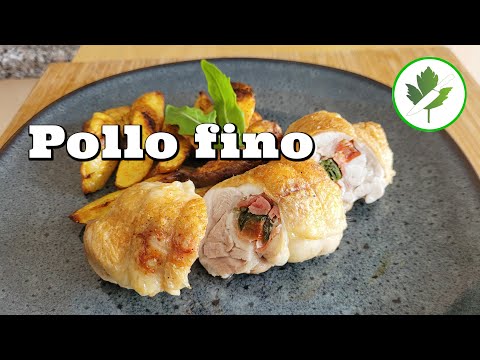 POLLO FINO 👉 Stuffed chicken thighs, Italian style