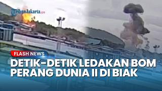 Bom Aktif Perang Dunia II Meledak di Pemukiman Padat Biak Papua, Rumah Warga Hancur Lebur