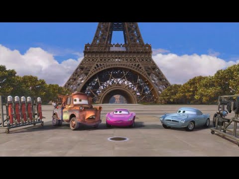 Cars 2/ spy training tow mater (Paris)/ best scene