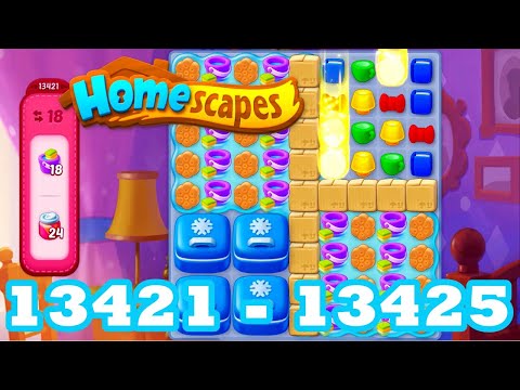 Homescapes Level 13421 - 13425 HD 3 - match puzzle Gameplay | android | IOS | 13422 | 13423 | 13424