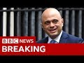 UK Cabinet reshuffle: Sajid Javid resigns as chancellor  - BBC News
