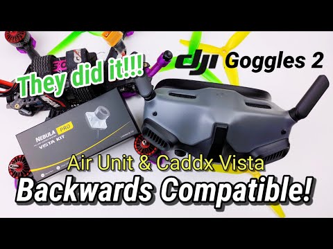 DJI Goggles 2 Backwards Compatible with Air Unit and Caddx Vista! Official Public Release!