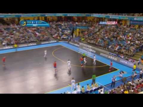 Futsal euro 2010 finals Spain - Portugal highlights