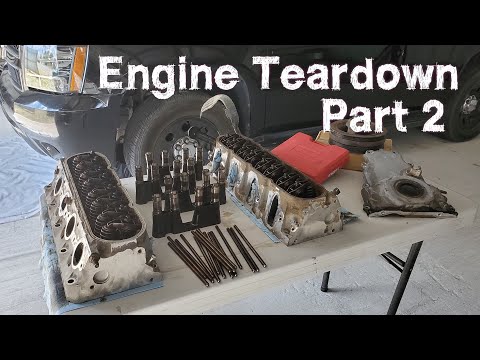 CHEVY LS 5.3 Engine Teardown | Removing Rockers, Lifters and Heads