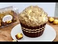 Giant Ferrero Cupcake Huge Ferrero Rocher Cupcake Recipe My Cupcake Addiction