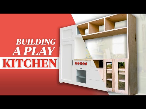 Part of a video titled How to Make a Kids Play Kitchen: The Frame/Doors/Drawers! - YouTube