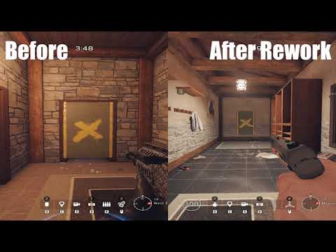 Rainbow Six Siege - Chalet Rework Before And After