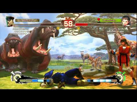 JohnryHenson (M.Bison) Vs sLeePy_NovA (Sakura) SSF4 AE Ranked Matches - PSN