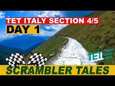 Day 1 TET Italy Section 4 / 5 - Swiss Border via Rifugio Venini to lake Como. Scrambler 1200 XE