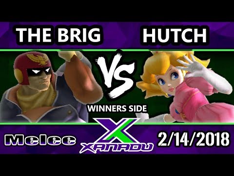 S@X 241 Melee - The Brig (Captain Falcon) Vs. Hutch (Peach) - SSBM Winners Bracket - Smash Melee