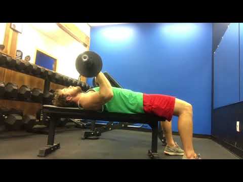 Lying EZ Bar Triceps Extension to Close-Grip Bench Press | myworkouts.io