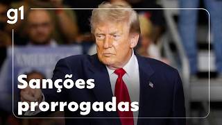 Trump prorroga por 1 ano ordem executiva com sanções contra o Brasil