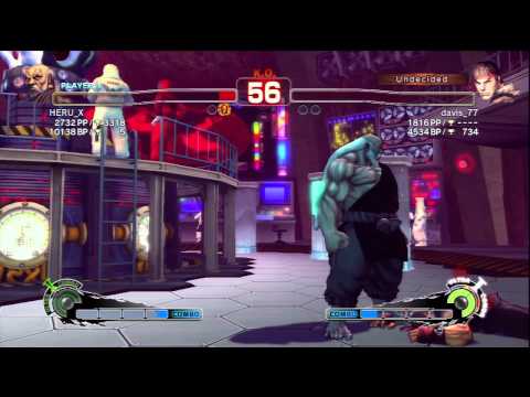 HERU_X (Gouken) Vs davis_77 (Ryu) SSF4 AE Ranked Matches - PSN