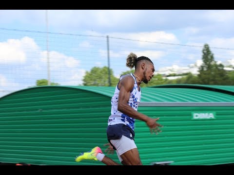 Marc- Antoine en 21"90 au 200m JUM - Championnat départemental CJES  JOINVILLE - 2 juin 2018