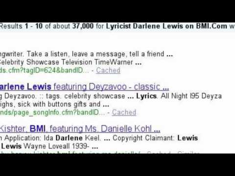 Darlene Lewis, lyricist/author/television producer