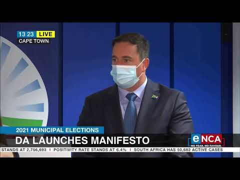 DA launches manifesto