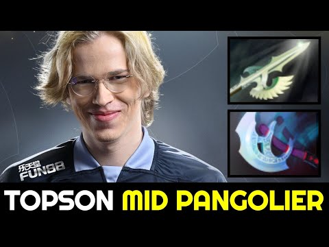 TOPSON Mid Pangolier with Fast Halberd Situational Build 7.32d Dota 2