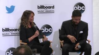 Jussie Smollett Answers Lia Haberman's (The Wrap) Twitter Question - BBMA Nominations 2015